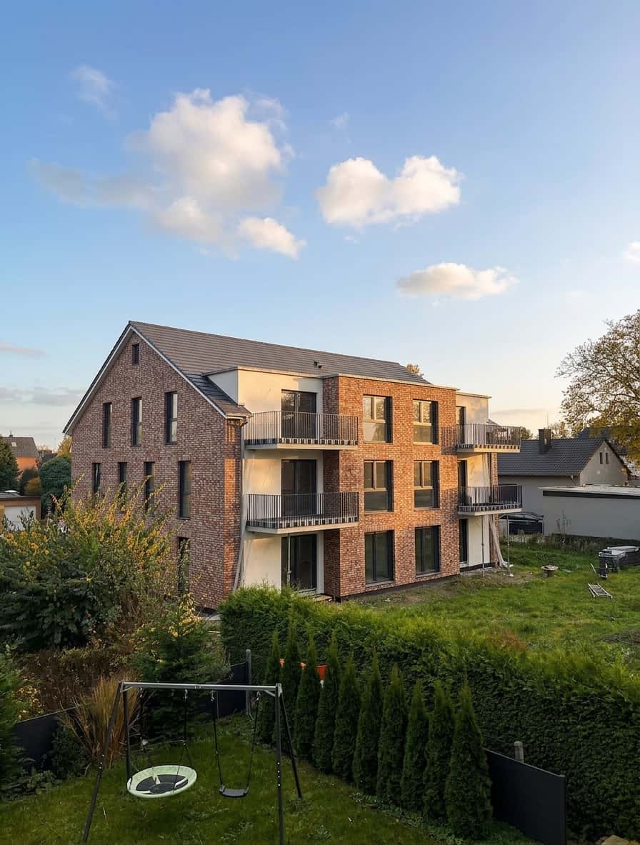 Von immowerk360 betreutes, fertiggestelltes Mehrfamilienhaus mit Klinkerfassade in der Region Hannover
